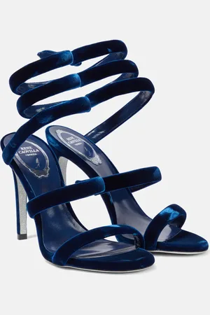 RENE CAOVILLA Cleo 105 velvet sandals