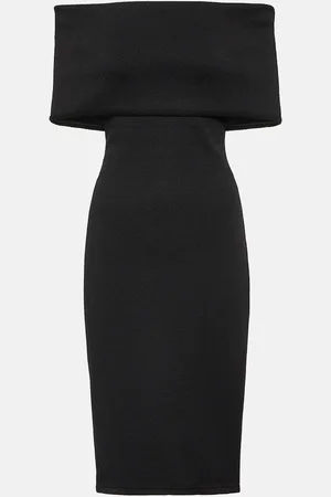 Bottega Veneta Off-shoulder jersey midi dress