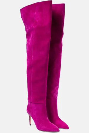 PARIS TEXAS Suede over-the-knee boots
