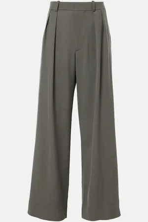 WARDROBE.NYC High-rise wool wide-leg pants