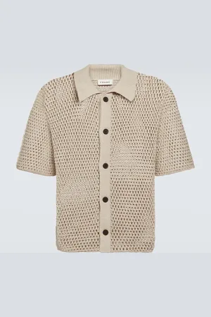 Frame Open-knit cotton cardigan