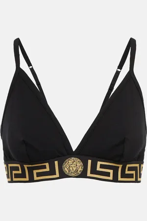 VERSACE Greca Border cotton bralette