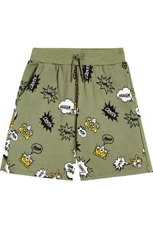 Kenzo Printed cotton-blend jersey shorts