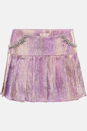 Miss Sohee Embellished pleated miniskirt