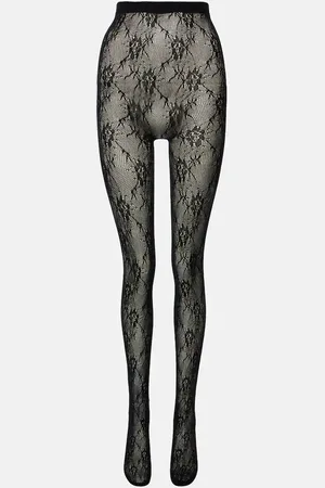 Saint Laurent Floral lace tights