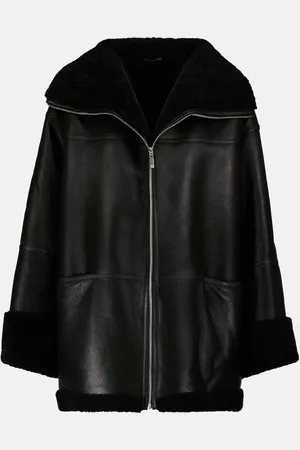 Totême Shearling-lined leather jacket