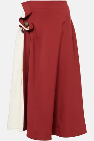 Bottega Veneta Intrecciato midi skirt