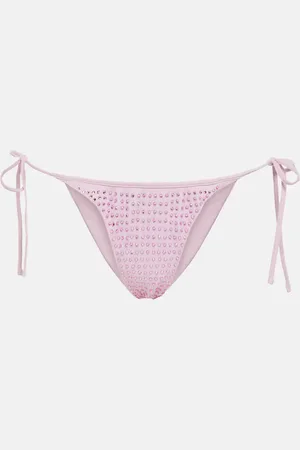 Self-Portrait Embellished bikini bottoms