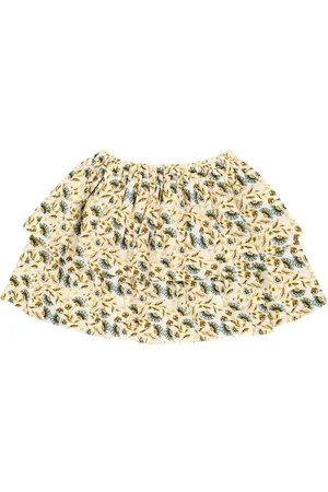 BONPOINT Floral cotton skirt