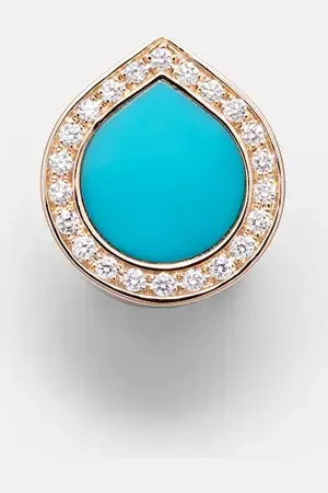 Repossi Antifer 18kt rose single earring with turquoise and diamonds