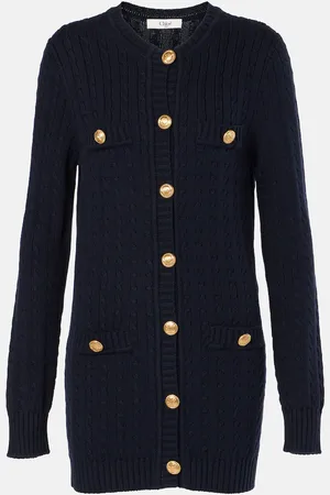 Chloé Cable-knit cotton cardigan