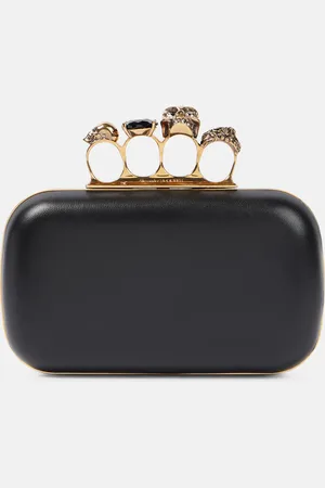 Alexander McQueen Knuckle leather clutch