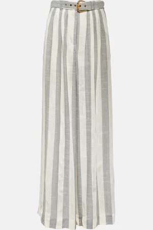 ZIMMERMANN Matchmaker striped wide-leg pants