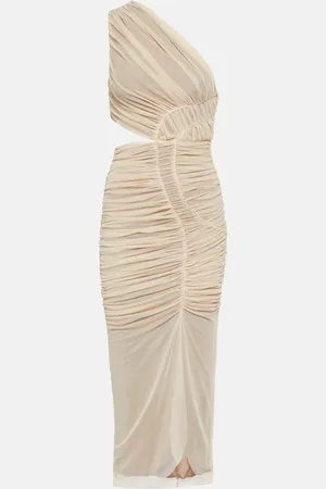 Simkhai Seriah ruched cutout midi dress