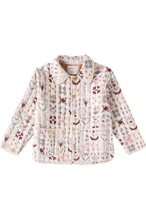 Rylee + Cru Clara printed quilted coat