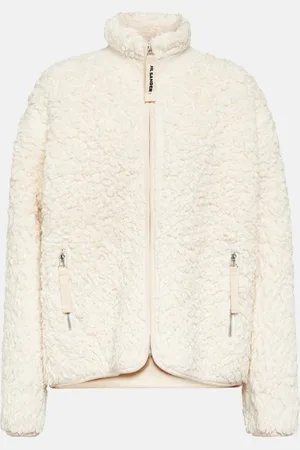 Jil Sander Faux fur-trimmed cotton jacket
