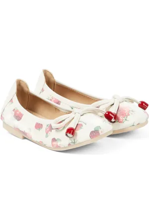 MONNALISA Printed faux-leather ballet flats