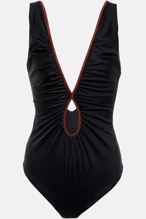 JOHANNA ORTIZ Cutout V-neck swimsuit