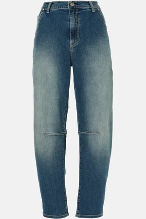 AG Jeans High-rise barrel-leg jeans