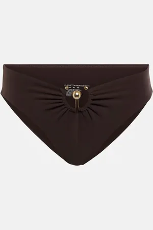 CHRISTOPHER ESBER Ruched bikini bottoms