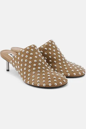 Jil Sander Studded leather mules