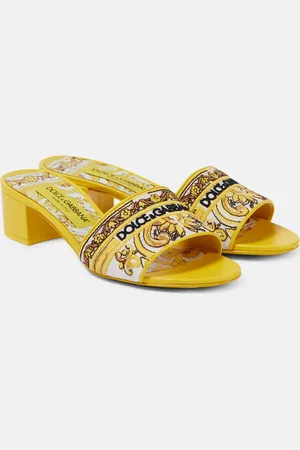 Dolce & Gabbana Majolica embroidered mules