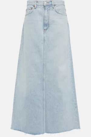 AGOLDE Hilla denim maxi skirt