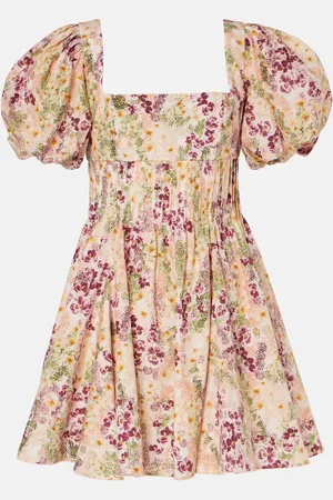 Agua by Agua Bendita Caramelo Florecer cotton minidress