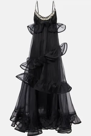 ZIMMERMANN Crush ruffled silk organza maxi dress
