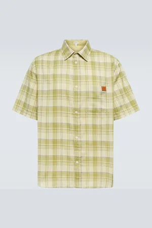 Loewe Checked gauze shirt