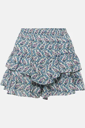 Marant Etoile Jocadia ruffled cotton miniskirt