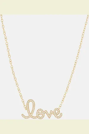 Sydney Evan Love 14kt necklace with diamonds