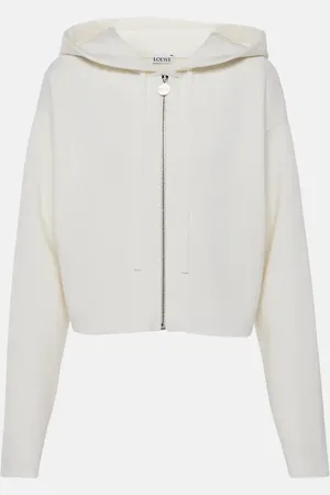 Loewe Anagram wool-blend zip-up hoodie