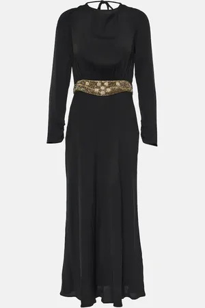 RIXO London Elena embellished crÃªpe midi dress