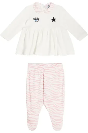 MONNALISA X Chiara Ferragni Baby Eyestar cotton top and pants set