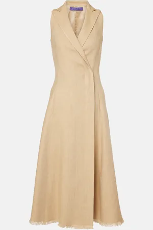 Ralph Lauren Silk and linen midi dress