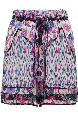 Marant Etoile Riolmy printed georgette shorts