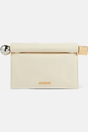 Jacquemus La Pochette Rond CarrÃ© leather clutch