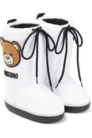 Moschino Faux shearling-lined ski boots