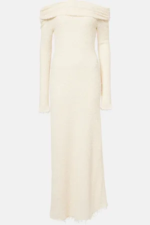 Isabel Marant Ormany jersey bouclÃ© maxi dress