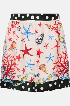 Dolce & Gabbana Capri silk satin shorts
