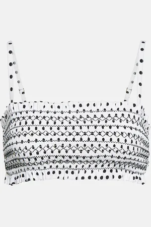 Tory Burch Polka-dot bandeau bikini top