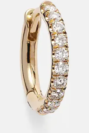 SPINELLI KILCOLLIN Mini Micro Hoop PavÃ© 18kt and diamond single earring