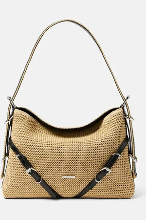 Givenchy Plage Voyou Medium raffia shoulder bag