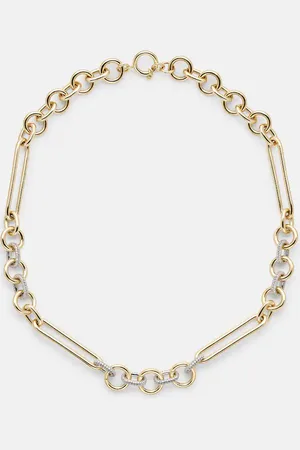 Foundrae 18kt chain necklace with diamonds