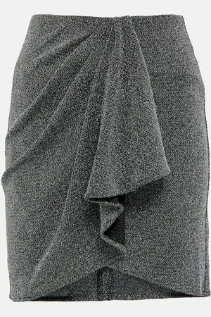 Marant Etoile Bergen LurexÂ® jersey ruffled miniskirt