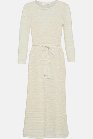ZIMMERMANN Ginger ribbed-knit midi dress
