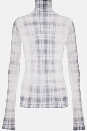 Acne Studios Faded checked top
