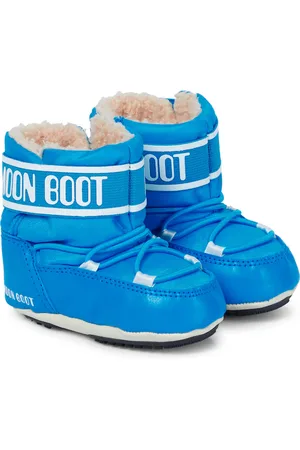 Moon Boot Baby leather-paneled boots