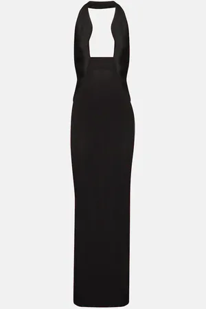 CHRISTOPHER ESBER Jersey halterneck maxi dress